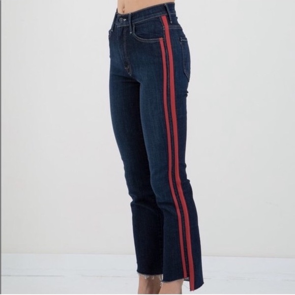 Mother Jeans Insider Crop Step Fray Speed Racer size 24 - Picture 6 of 12